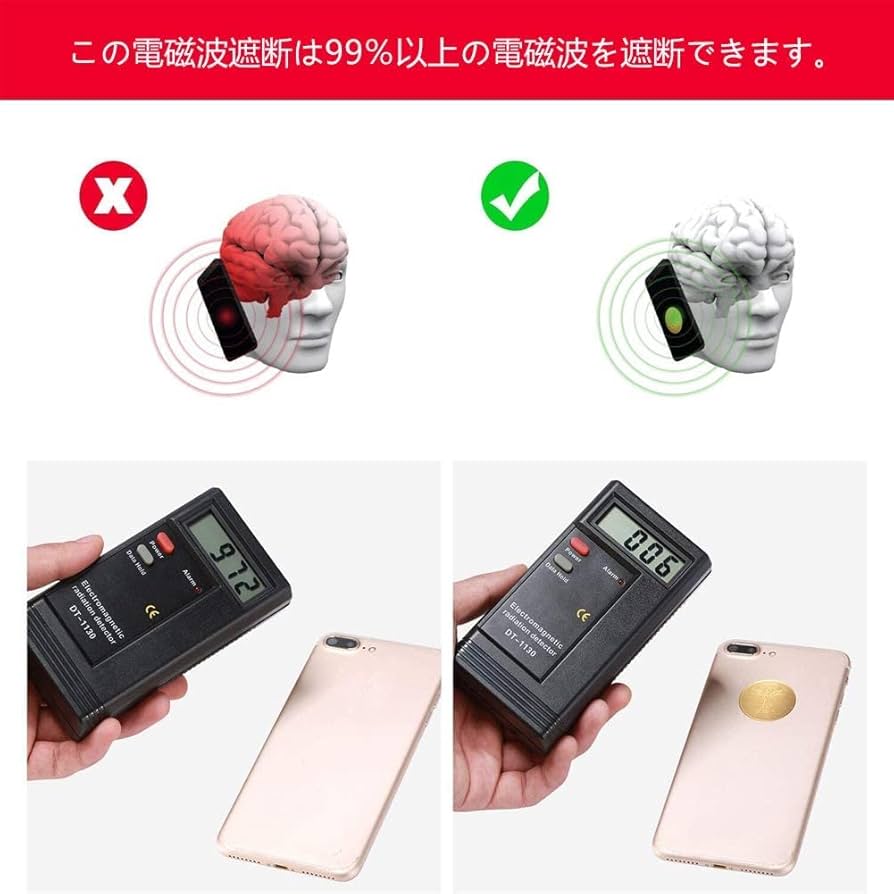 Amazon.co.jp: 電磁波防止シール 4枚セット 電磁波遮断